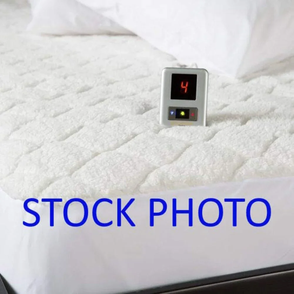 KING Biddeford Quilted Heated Mattress Pad Cover with (2) Digital Controllers